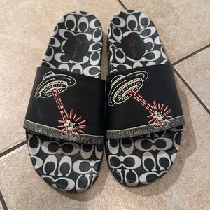 Coach Disney Mickey Slide Sandals